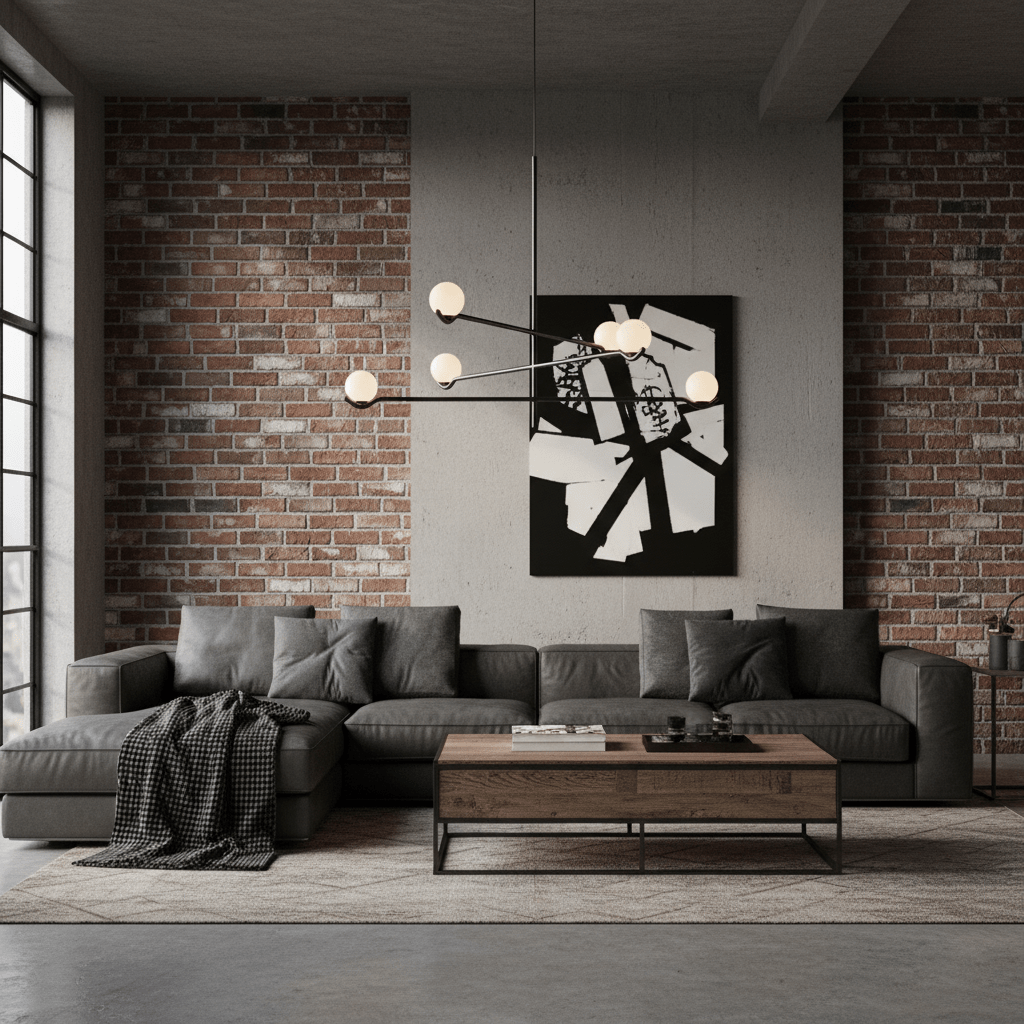 Halo Globe Pendant Light Branching Metal Frame with White Glass Globes