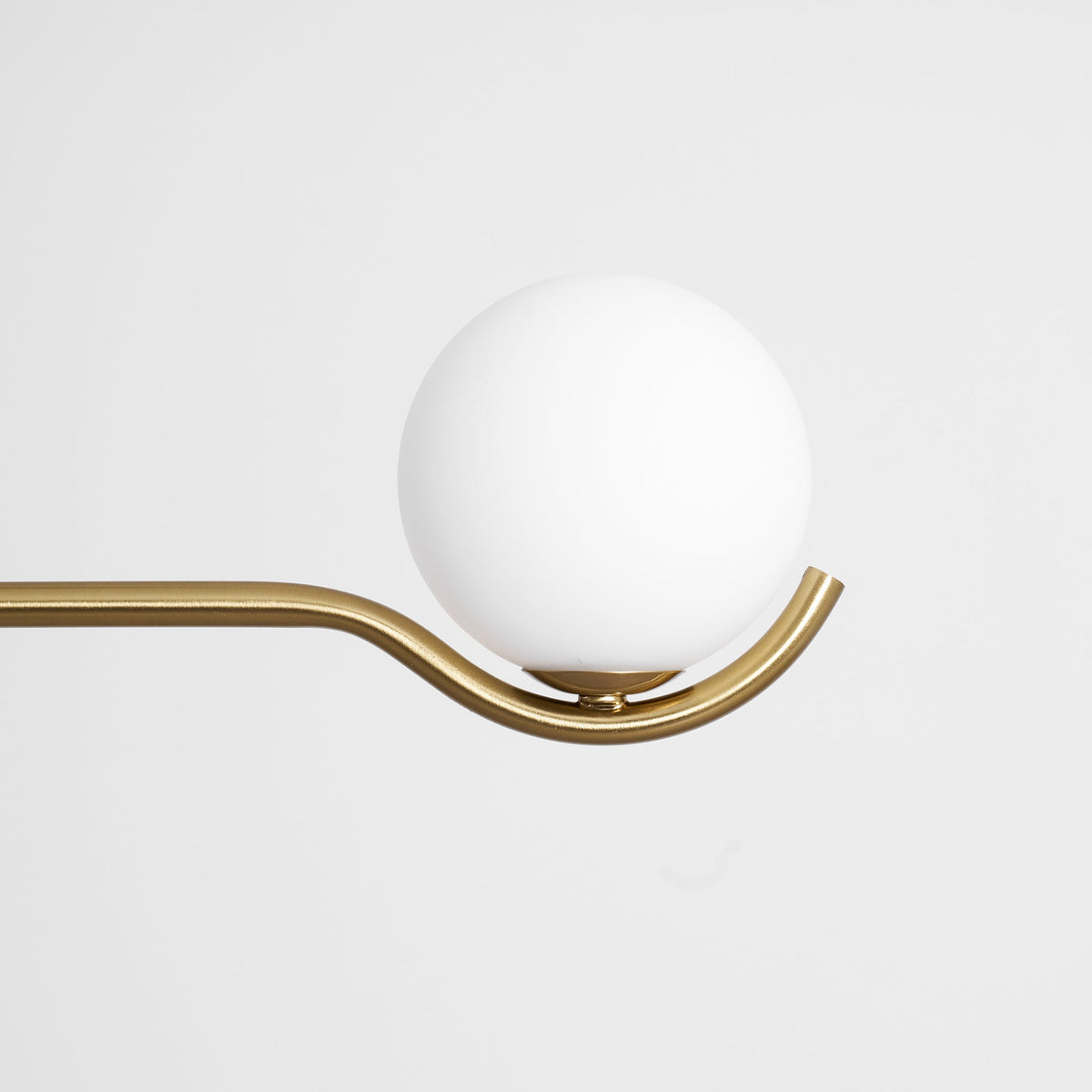 Halo Globe Pendant Light Branching Metal Frame with White Glass Globes