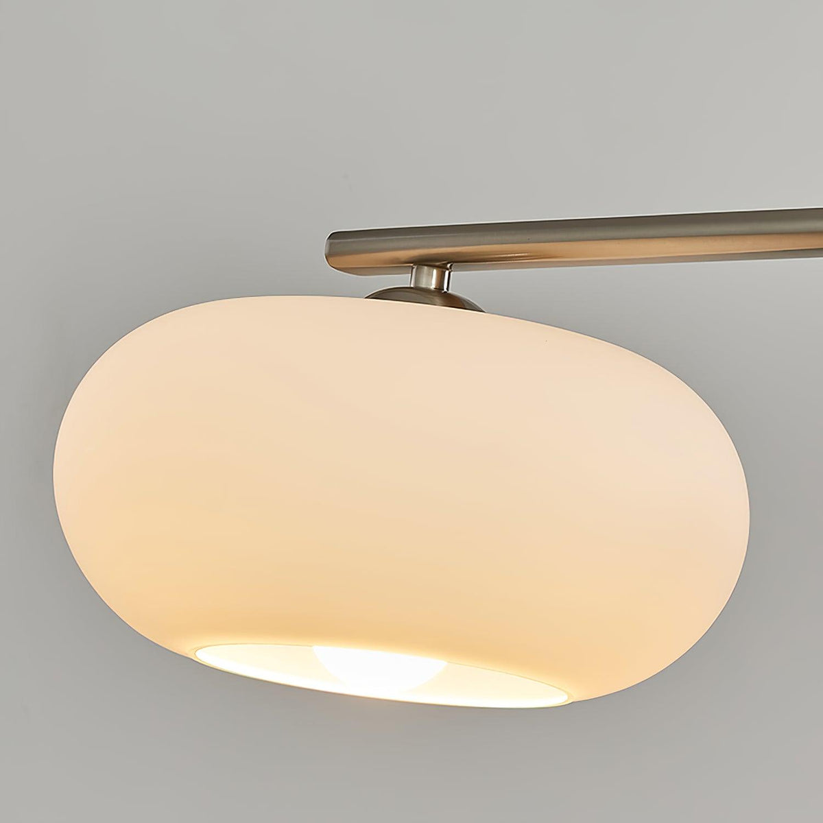 Trio Globe Pendant Three-Light Linear Bar with Adjustable Cables